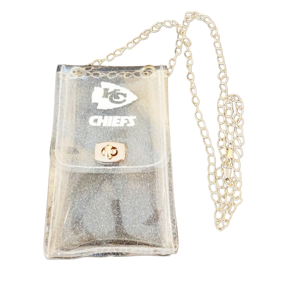 2FOR$30 - KC Chiefs Clear Stadium Bag w/Adjustable Crossbody/Shoulder Chain
